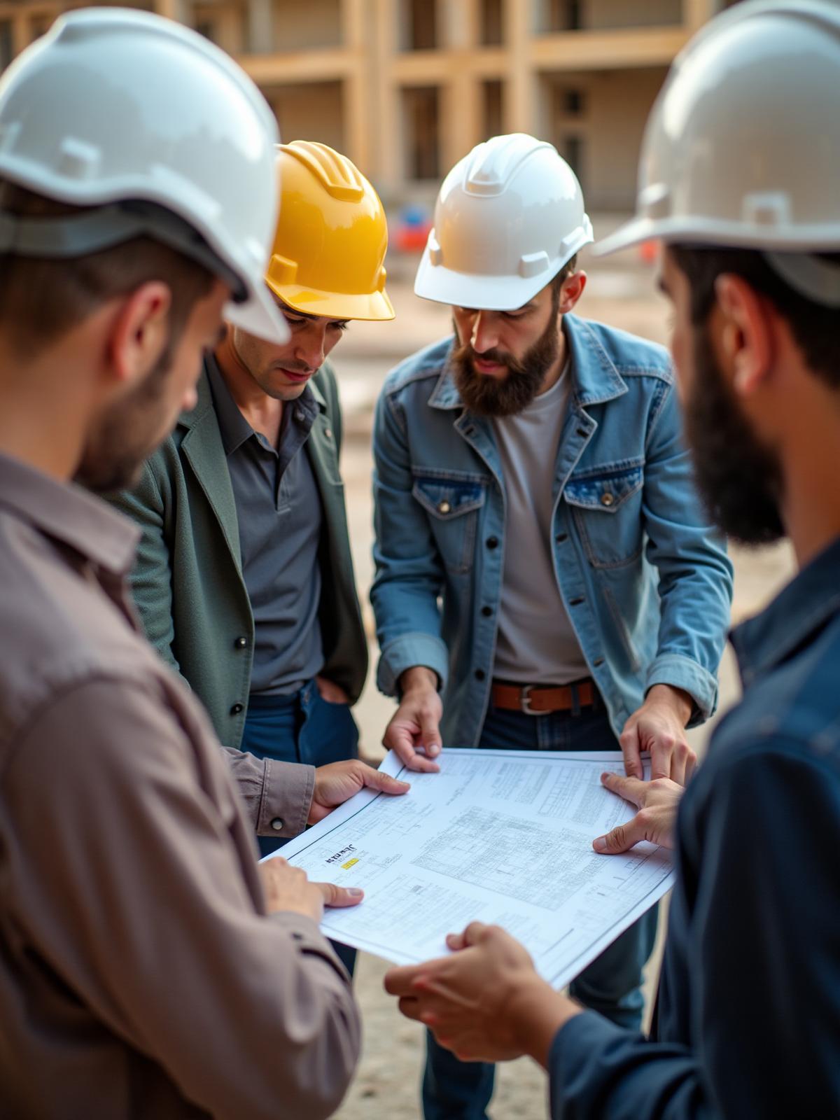 Shaw Construction team on site